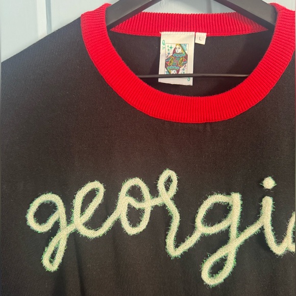 Queen of Sparkles Georgia Bulldogs top - Picture 2 of 3